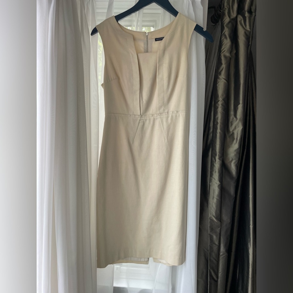 Magaschoni collection cream dress